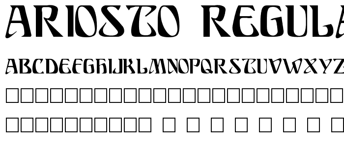 Ariosto Regular font